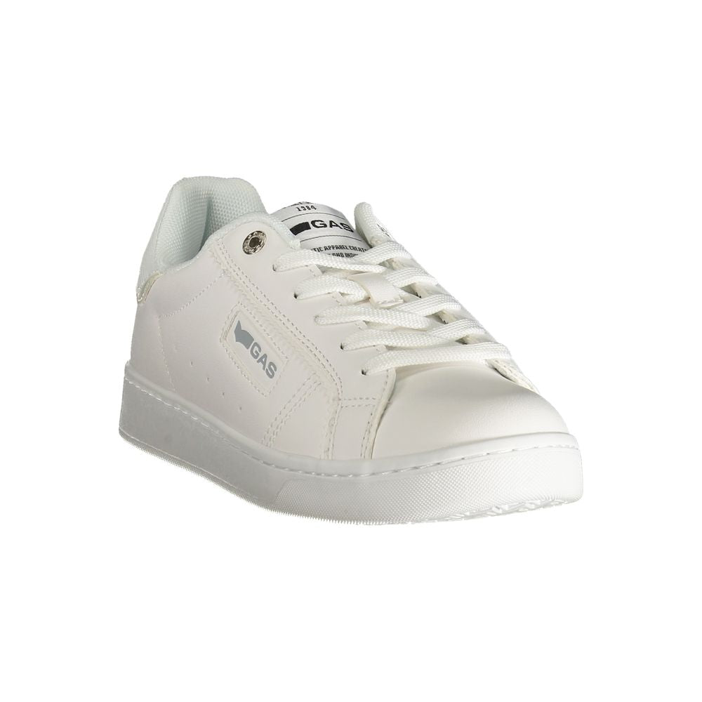 Gas Weißer Polyester Damen Sneaker