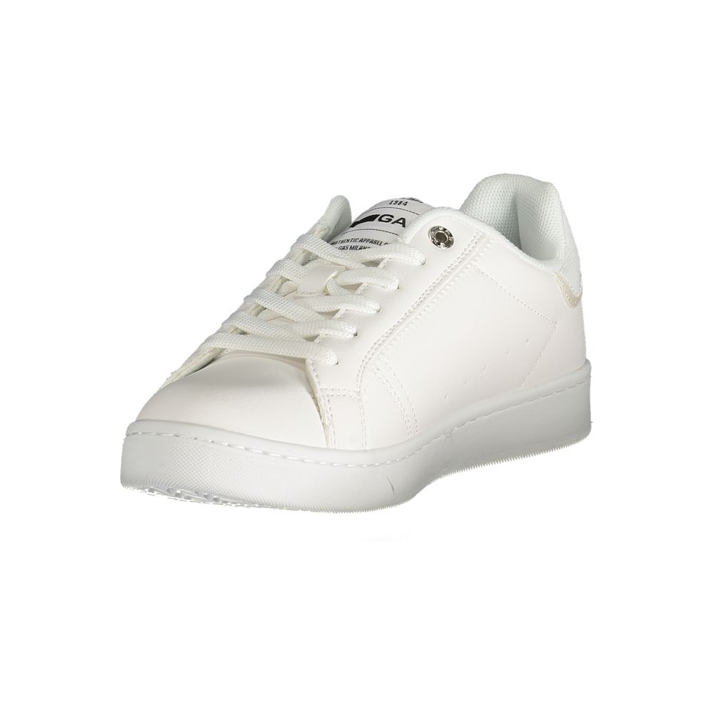 Gas Weißer Polyester Damen Sneaker