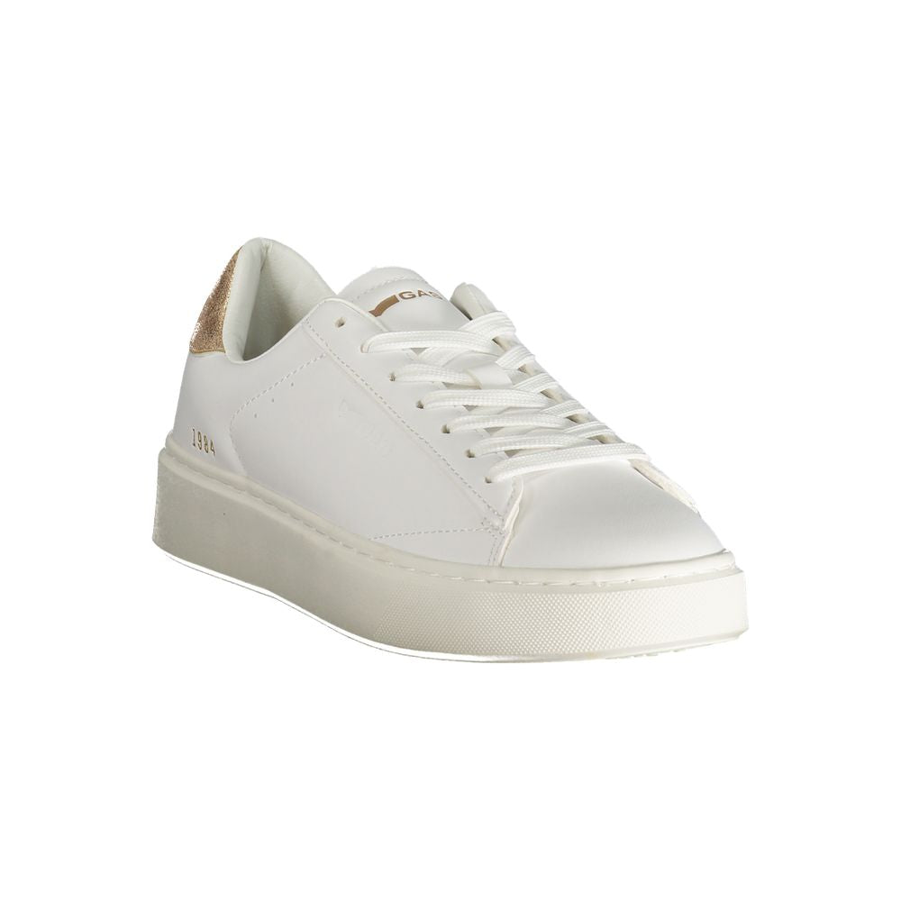 Gas Weißer Polyester Damen Sneaker