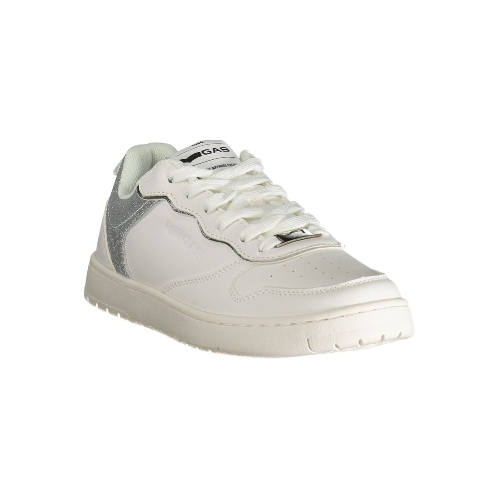 Gas Weißer Polyester Damen Sneaker