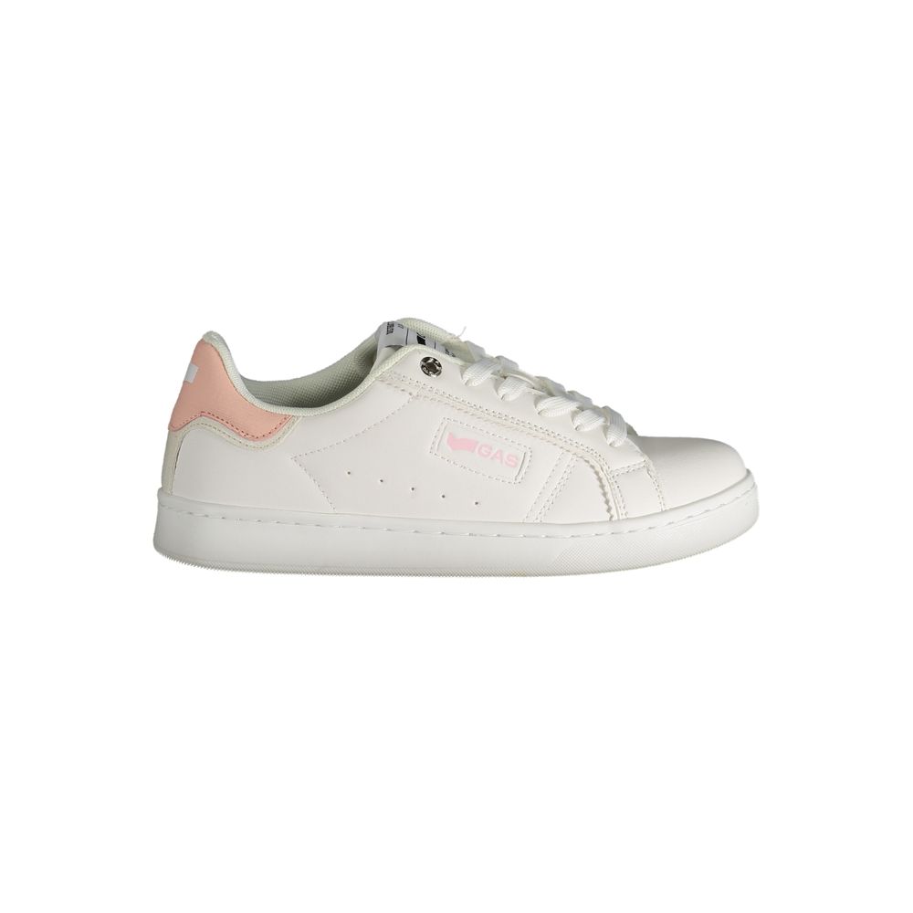 Gas Weißer Polyester Damen Sneaker
