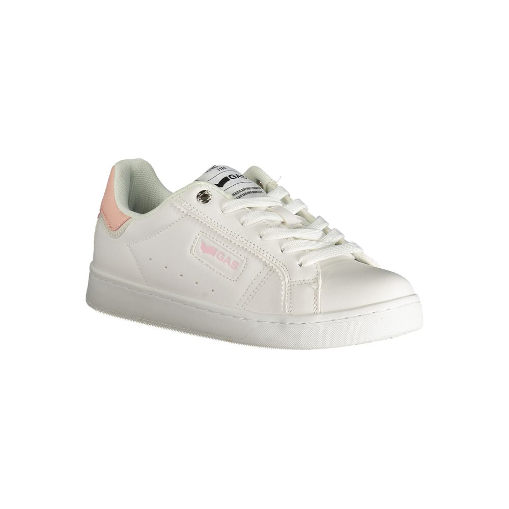 Gas Weißer Polyester Damen Sneaker