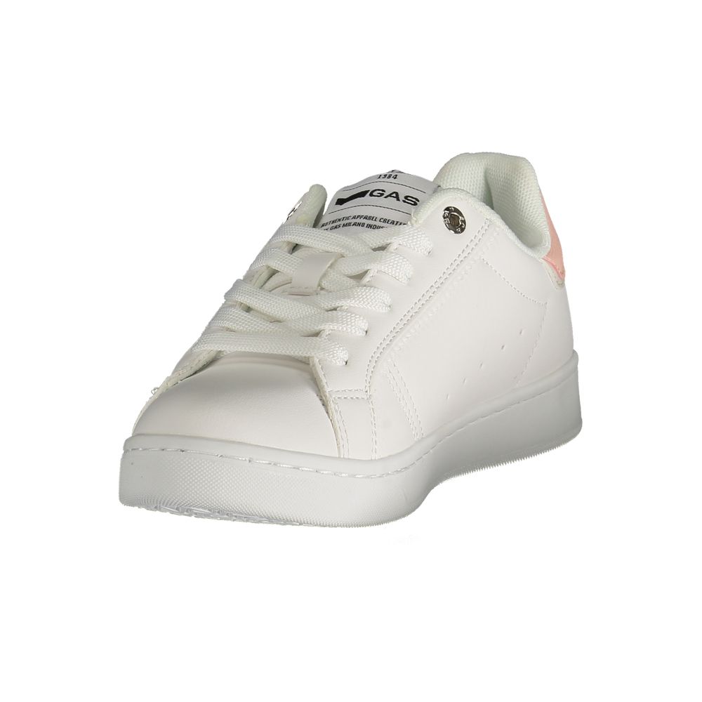 Gas Weißer Polyester Damen Sneaker