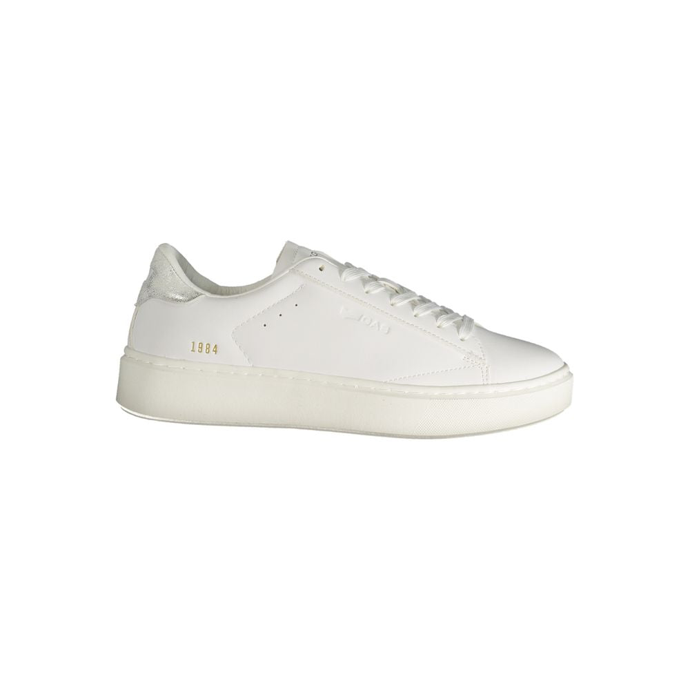Gas Weißer Polyester Damen Sneaker