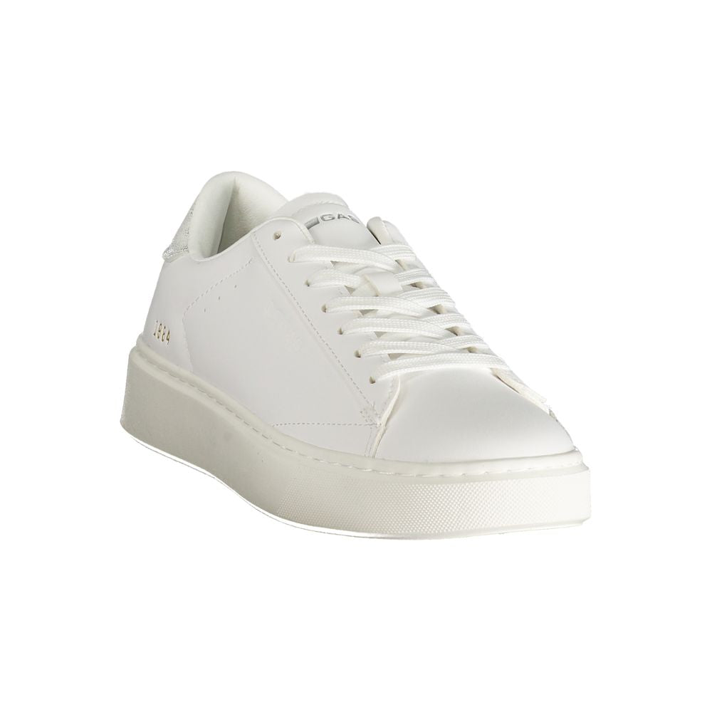 Gas Weißer Polyester Damen Sneaker