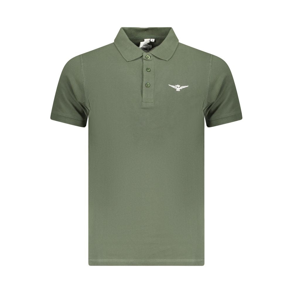 Accademia Militare Grünes Baumwoll-Poloshirt