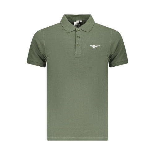 Accademia Militare Grünes Baumwoll-Poloshirt