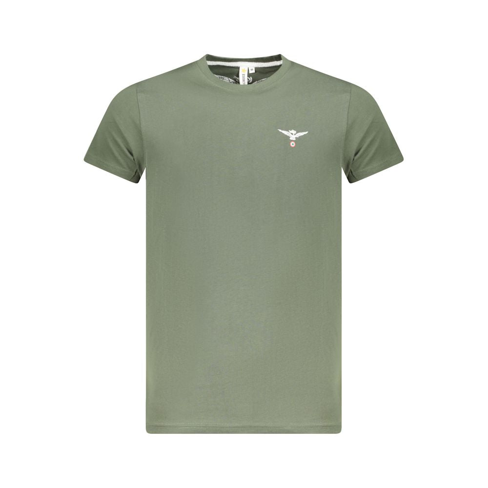 Accademia Militare T-Shirt aus grüner Baumwolle