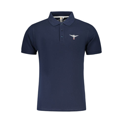 Accademia Militare Blaues Baumwoll-Poloshirt