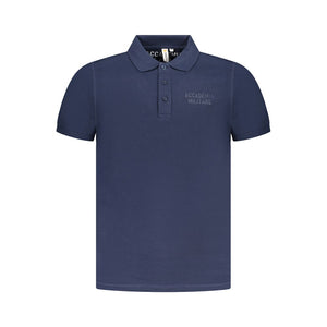Accademia Militare Blaues Baumwoll-Poloshirt