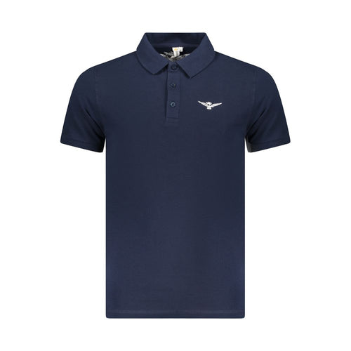 Accademia Militare Blaues Baumwoll-Poloshirt