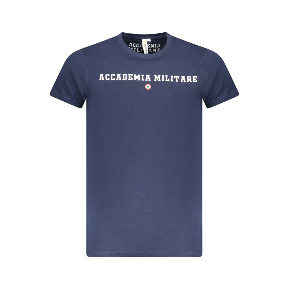 Accademia Militare T-Shirt aus blauer Baumwolle
