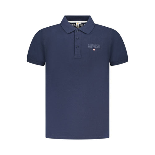 Accademia Militare Blaues Baumwoll-Poloshirt