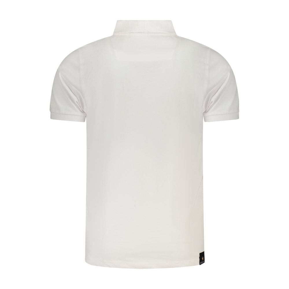 Accademia Militare Weißes Baumwoll-Poloshirt