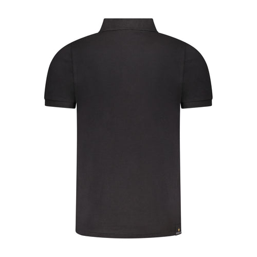 Accademia Militare Schwarzes Baumwoll-Poloshirt