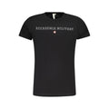 Accademia Militare Schwarzes T-Shirt aus Baumwolle