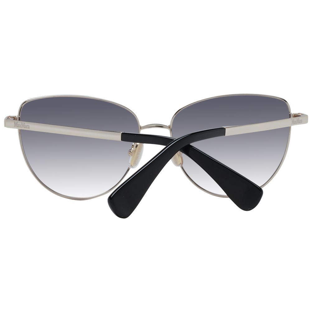 Max Mara Goldfarbene Metall-Sonnenbrille