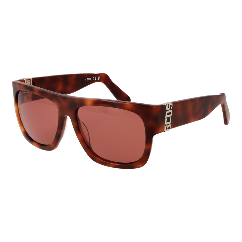 GCDS Braune Sonnenbrille aus Acetat
