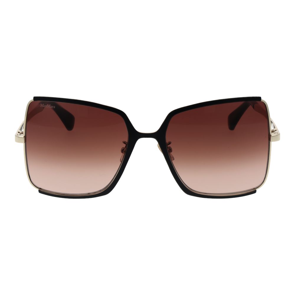 Max Mara Sonnenbrille mit schwarzem Metallrahmen