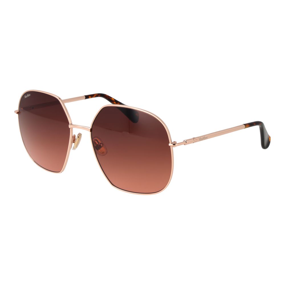 Max Mara Sonnenbrille aus Roségold-Metall