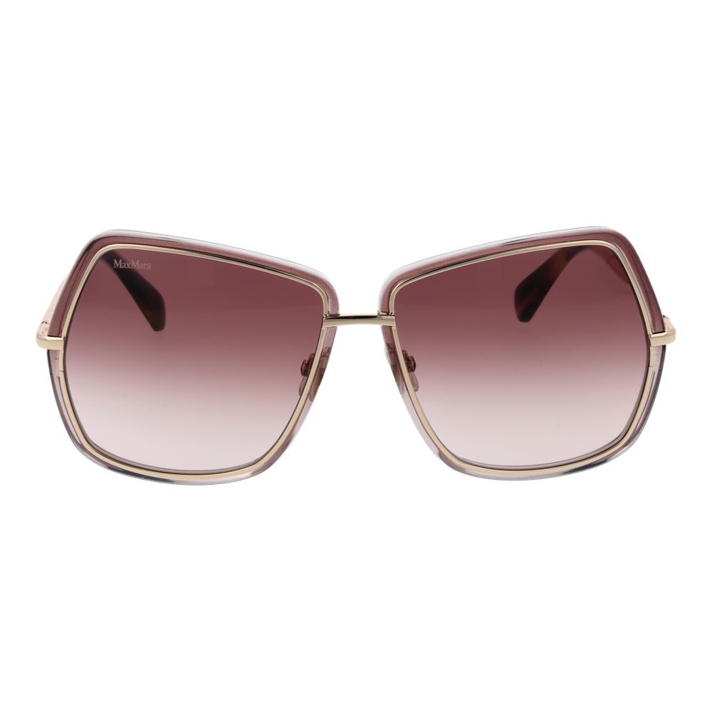 Max Mara Goldene Metall-Sonnenbrille
