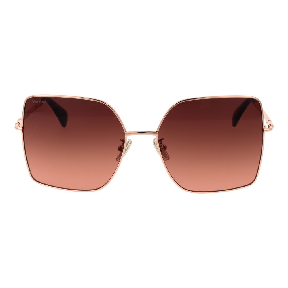 Max Mara Sonnenbrille aus Roségold-Metall