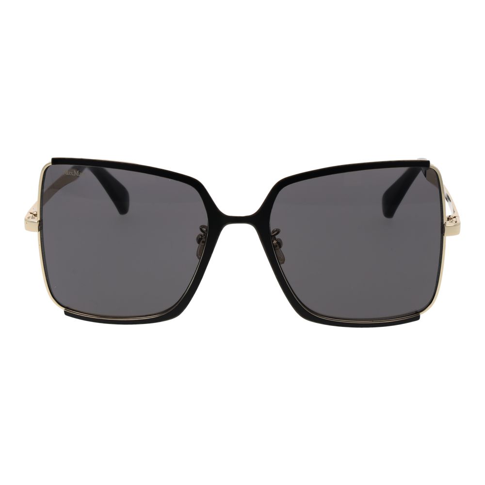 Max Mara Sonnenbrille mit schwarzem Metallrahmen