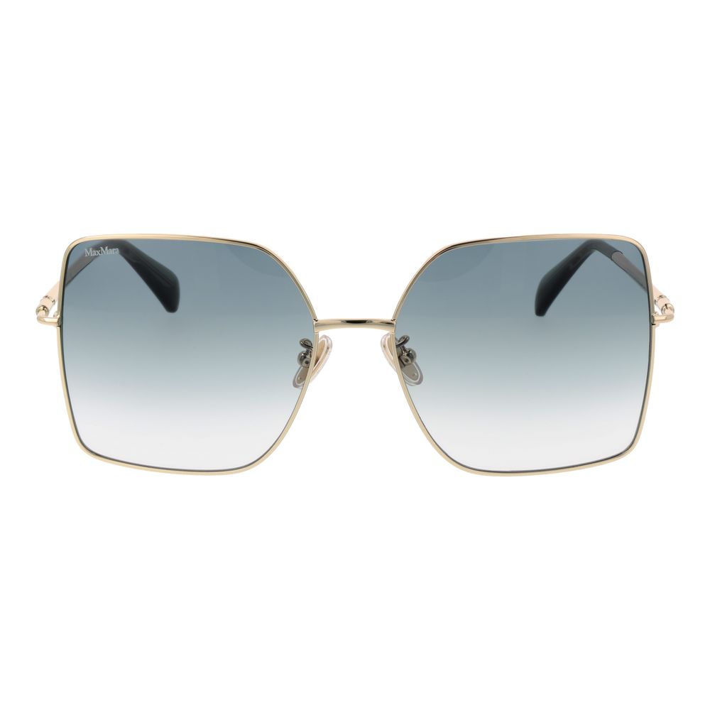 Max Mara Goldene Metall-Sonnenbrille