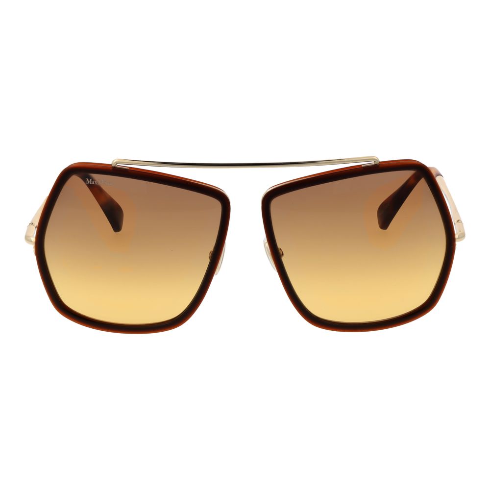 Max Mara Braune Metall-Sonnenbrille