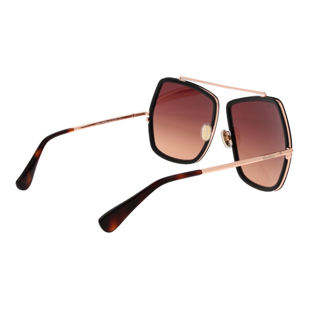 Max Mara Braune Metall-Sonnenbrille