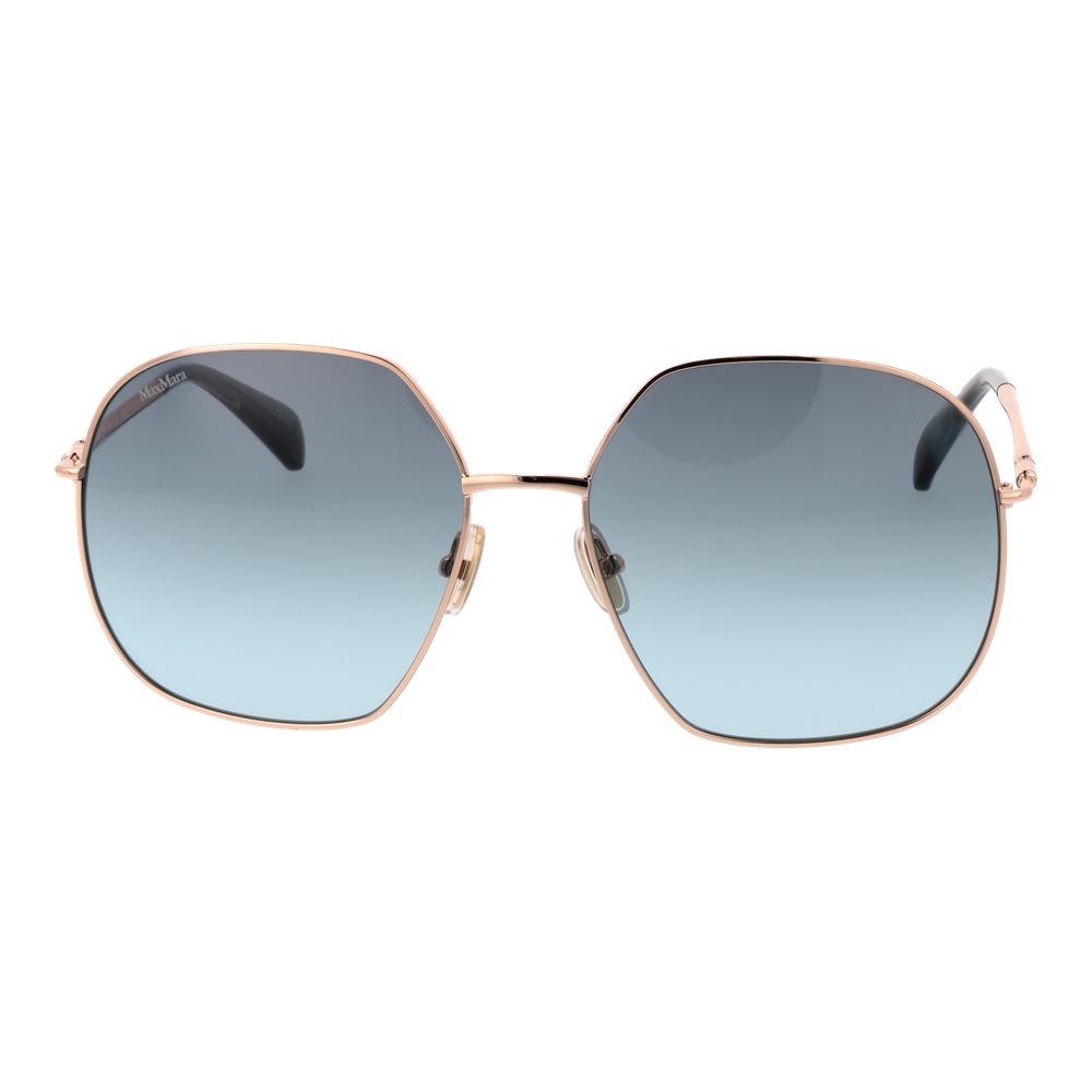 Max Mara Sonnenbrille aus Metall in Roségold