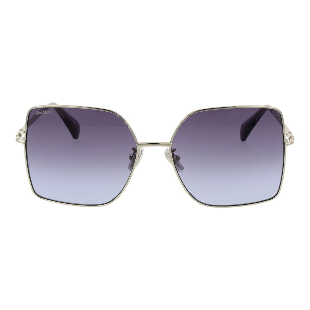 Max Mara Silberne Metall-Sonnenbrille