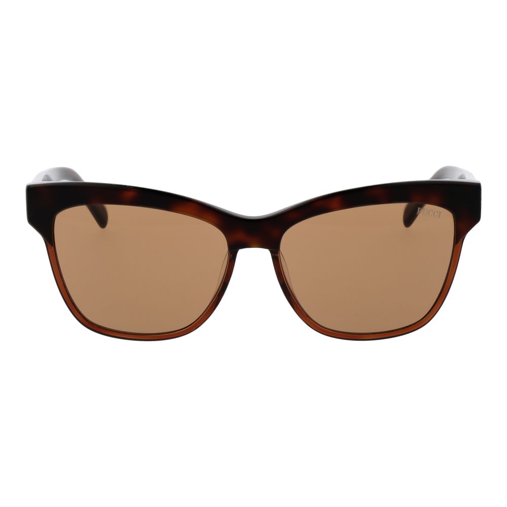 Emilio Pucci Braune Frauen Sonnenbrille