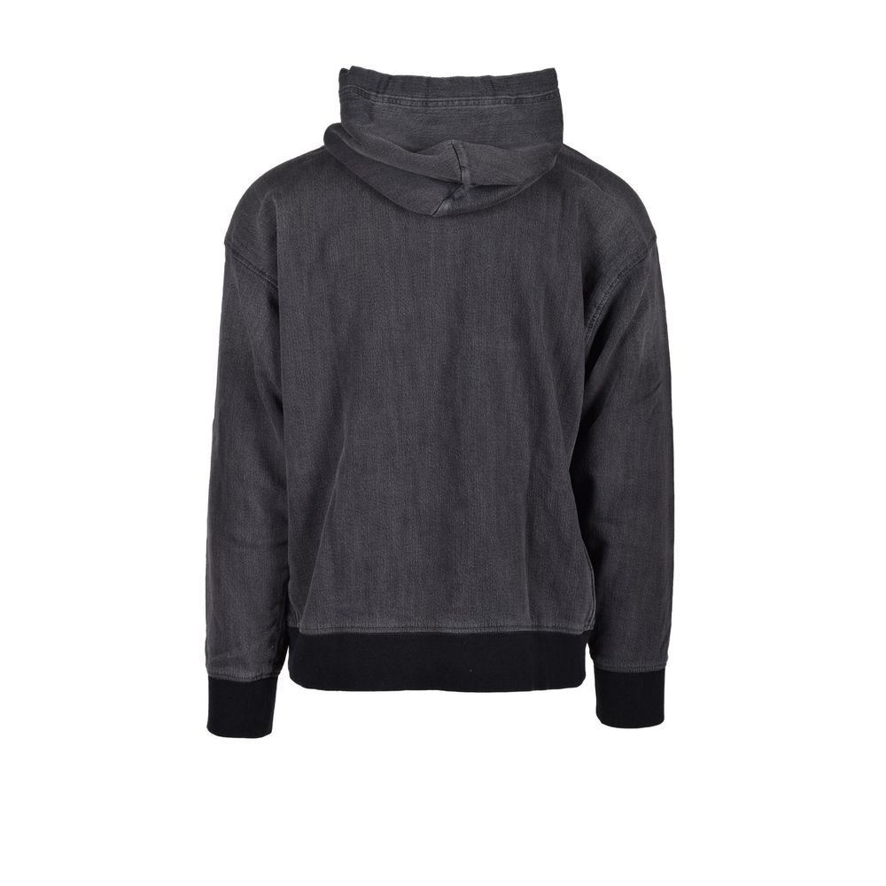 Diesel Grauer Baumwoll-Kapuzenpulli