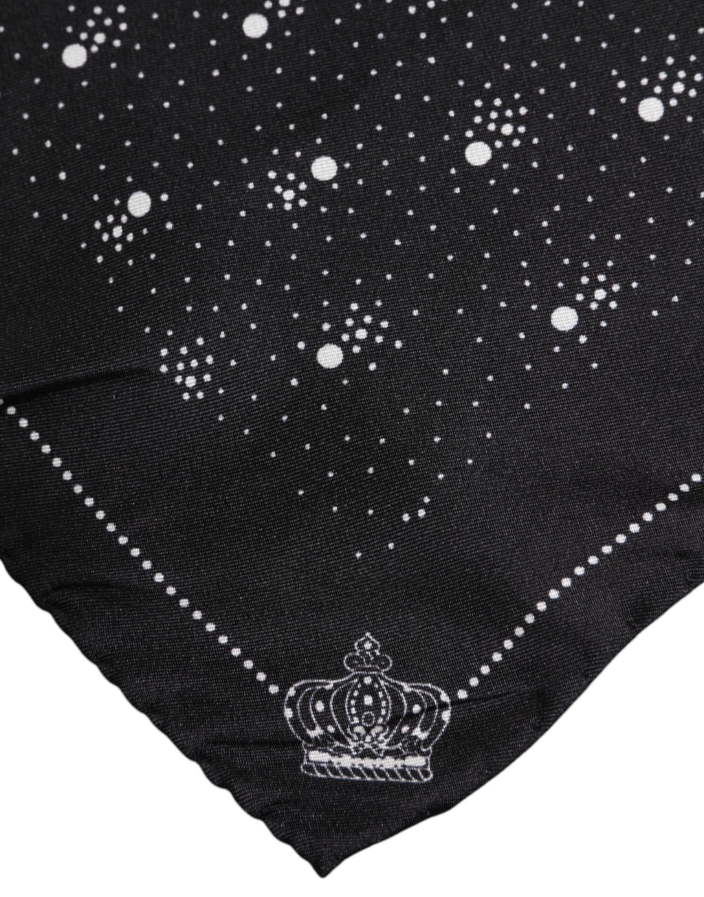 Dolce & Gabbana Schwarz Weiß Gedruckt Quadratisch Männer Foulard Schal