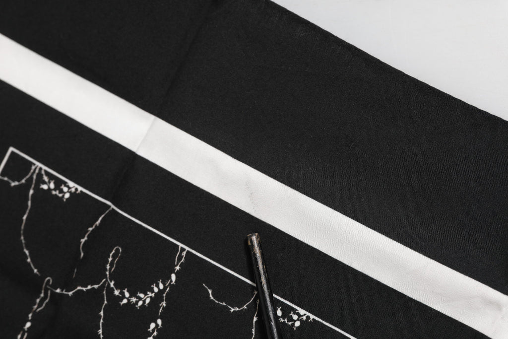 Dolce & Gabbana Schwarzer weißer bedruckter Foulardschal