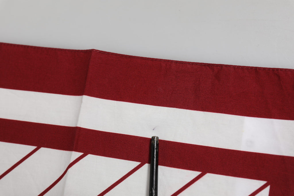 Dolce & Gabbana Weiß Rot DG Logo Quadratisch Herren Foulardschal