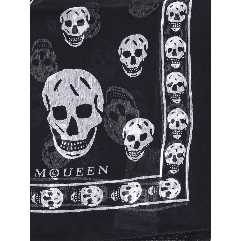 Alexander McQueen Seiden-Totenkopf-Schal