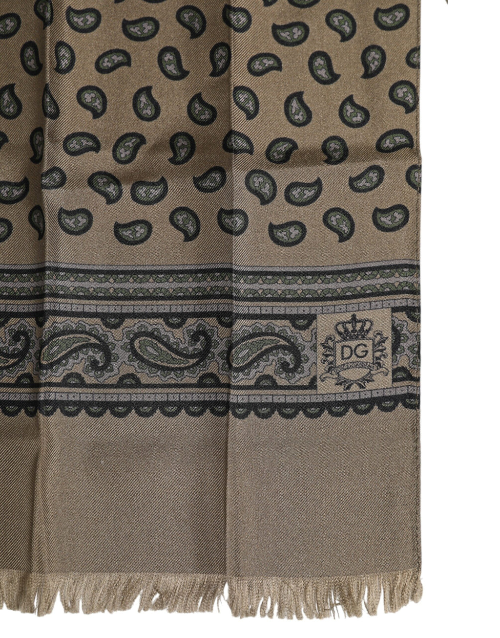 Dolce & Gabbana Brauner bedruckter Halswärmer für Männer Foulard-Schal