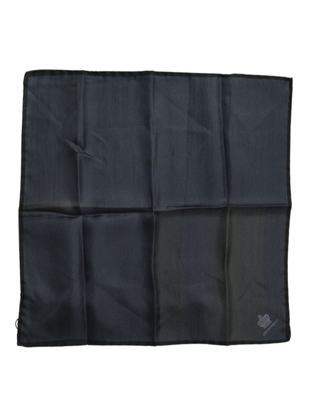 Dolce & Gabbana Blauer DG Crown Silk Square Herren Foulardschal