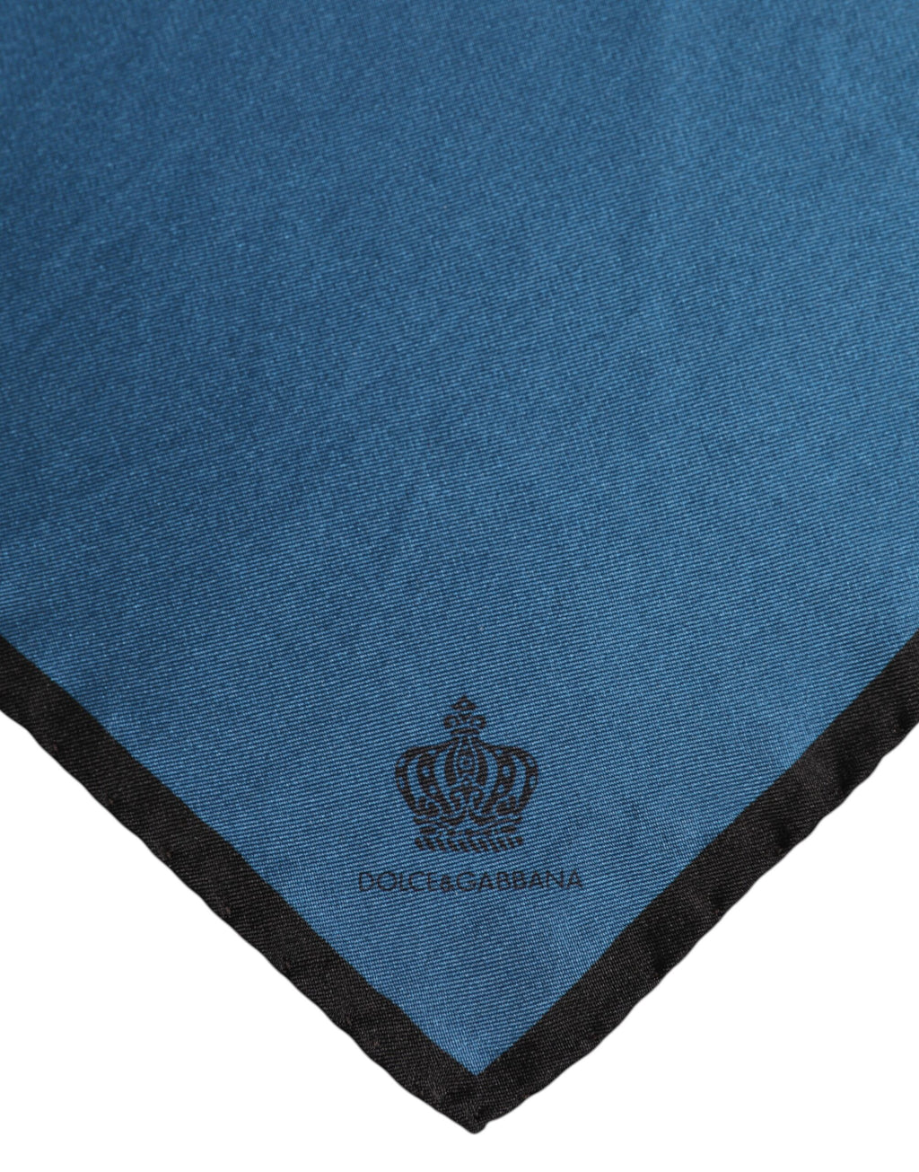 Dolce & Gabbana Blauer DG Crown Silk Square Herren Foulardschal