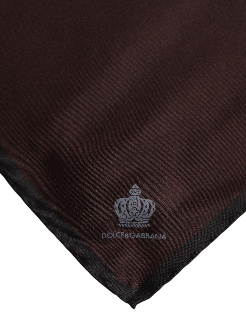 Dolce & Gabbana Brauner DG Crown Seiden-Foulard für Herren