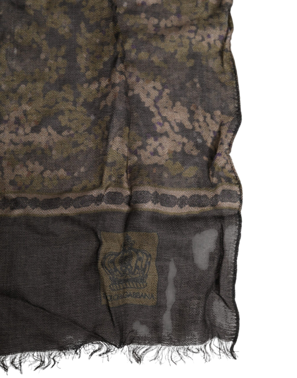 Dolce & Gabbana Camouflage Nackenwärmer Wickeltuch Foulard Schal