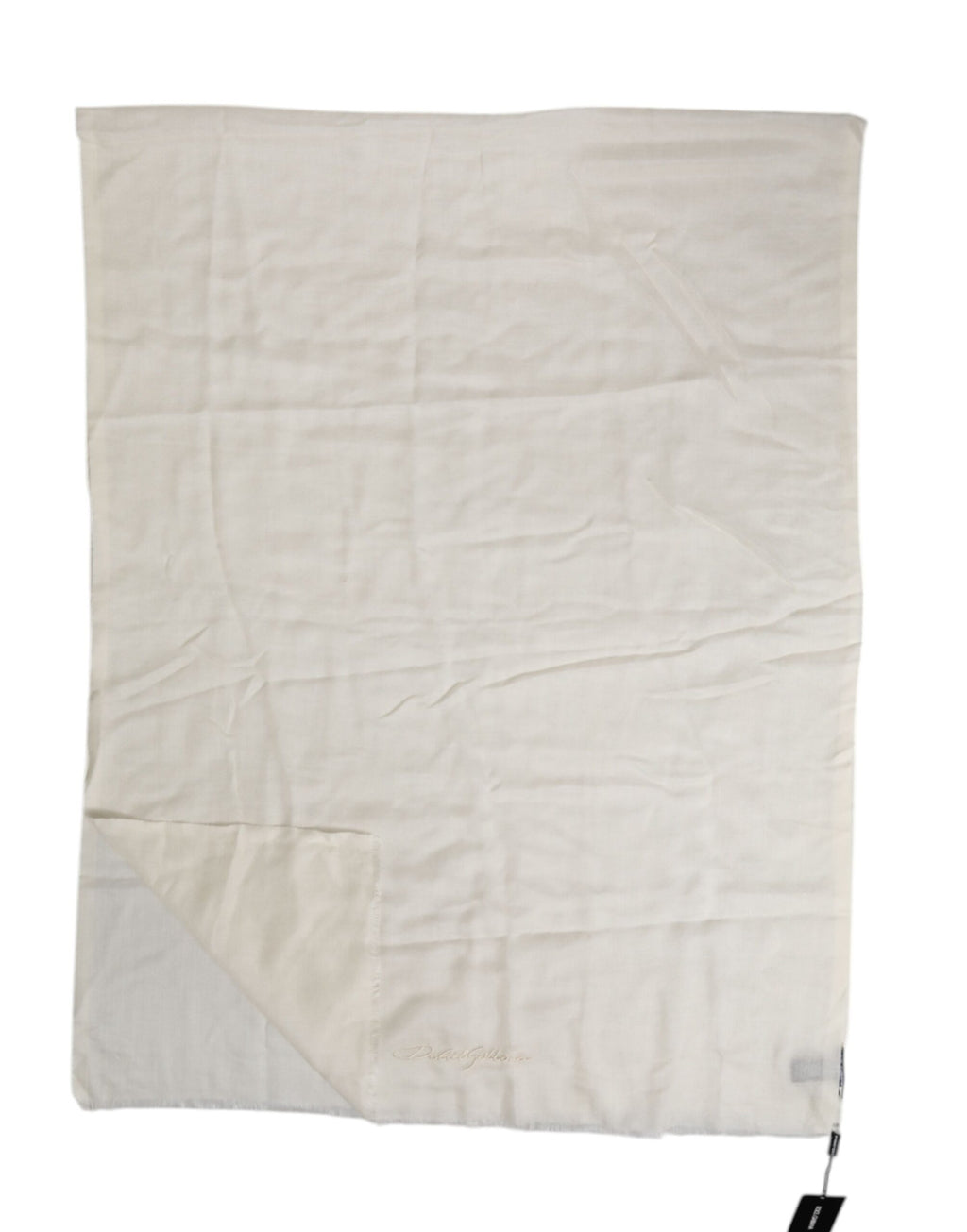 Dolce & Gabbana Weißer Kaschmir-Halswärmer Wickel-Schal-Schal