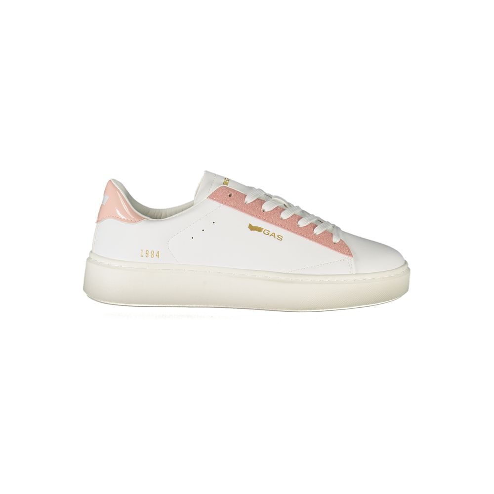 Gas Weißer Polyester Damen Sneaker