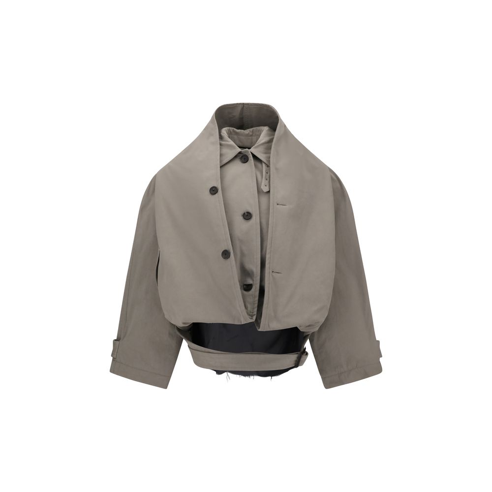 Balenciaga Umgekehrter Trenchcoat mit Kapuze