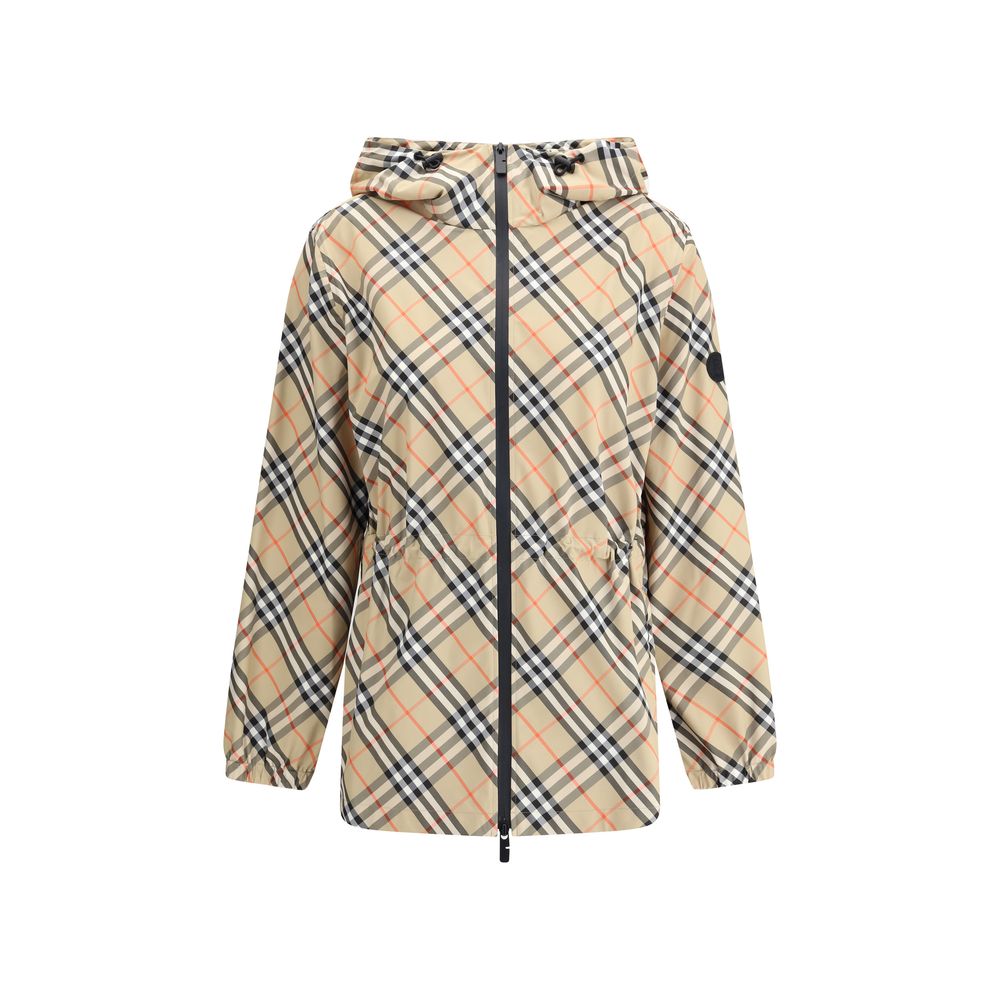 Burberry Archivio Check Jacke mit Kapuze