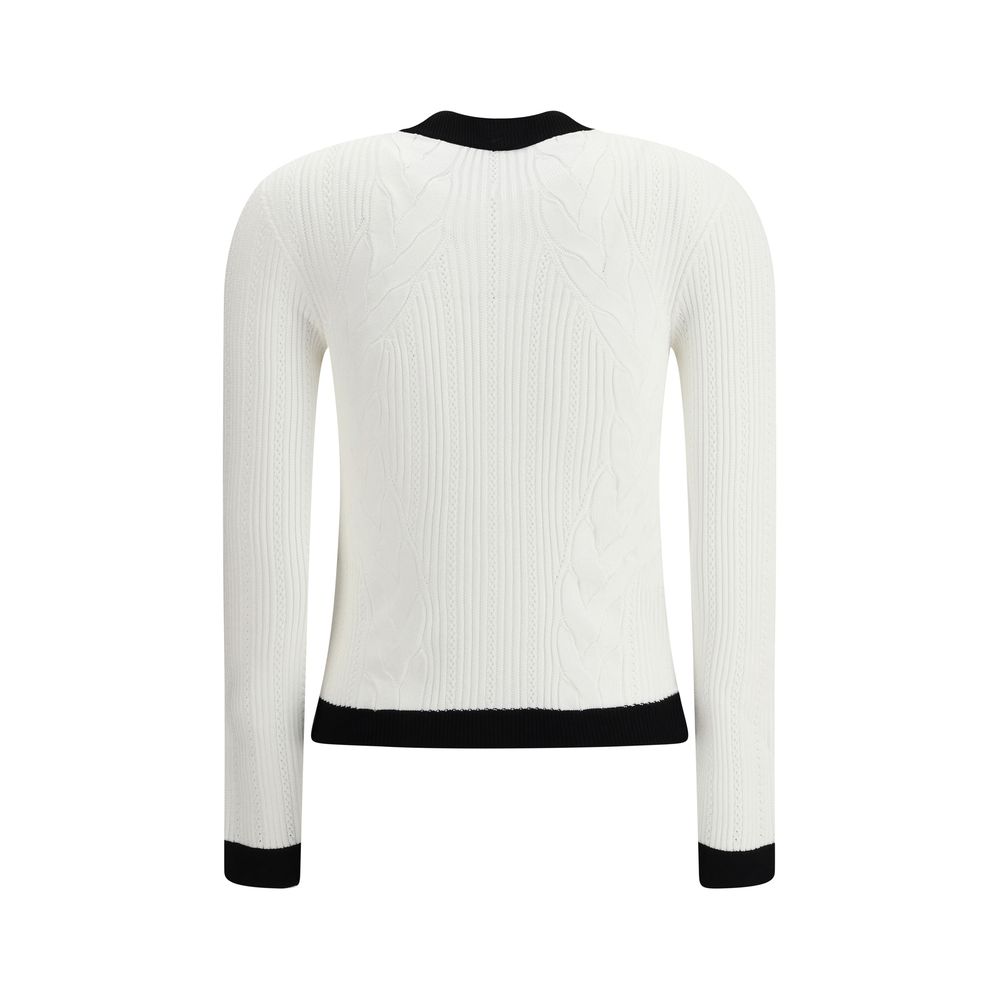Balmain Cardiga mit Kontrastbesatz