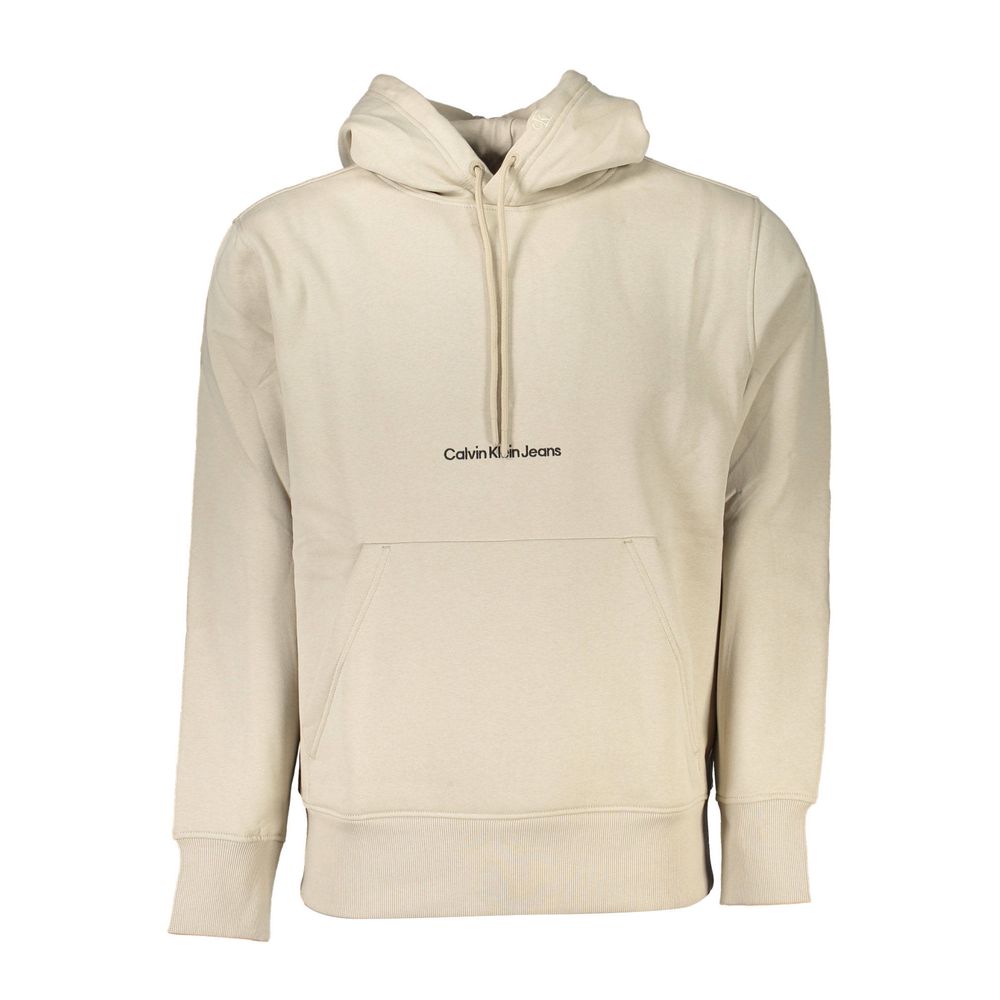 Calvin Klein Beigefarbener Baumwollpullover
