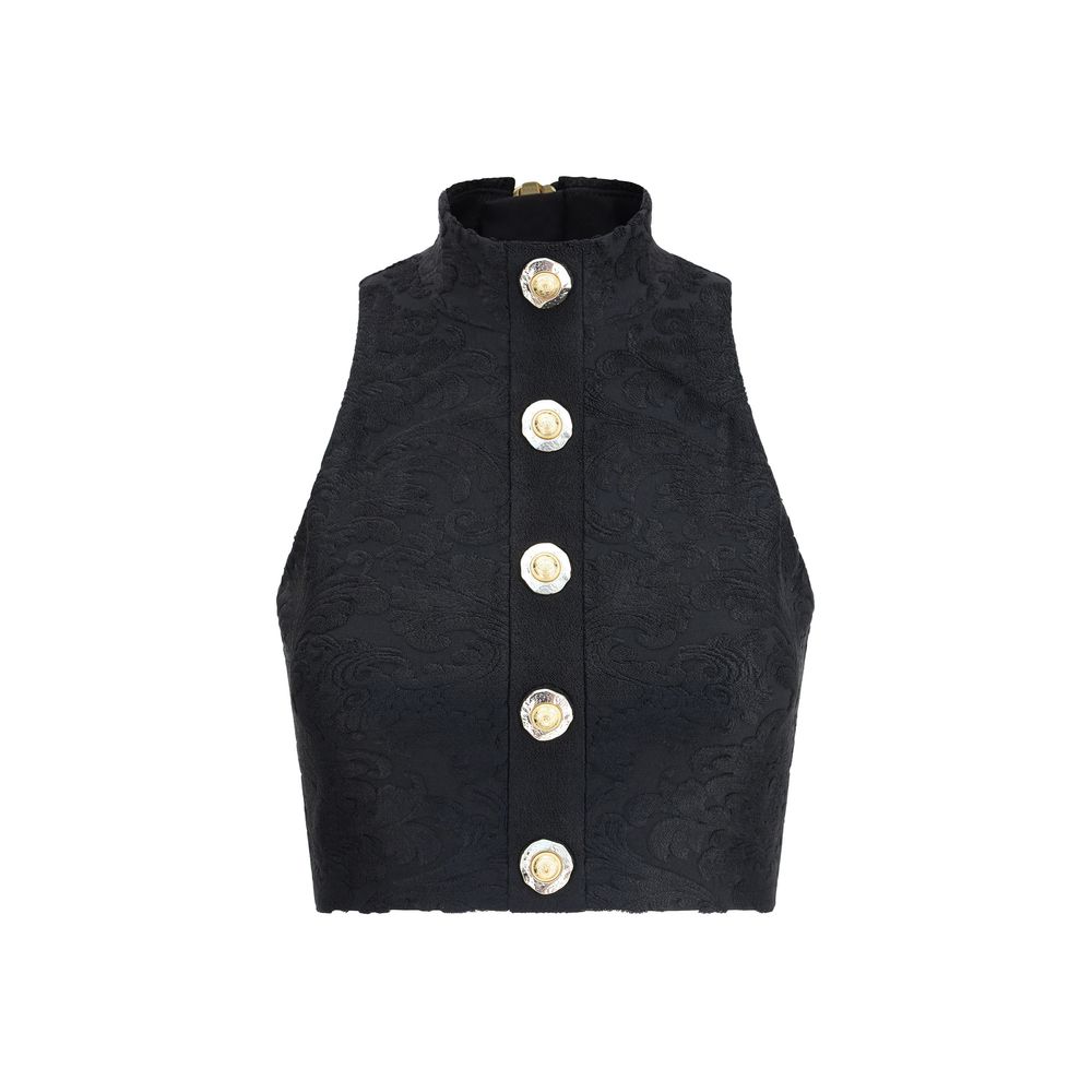 Balmain Barockes Crop Top